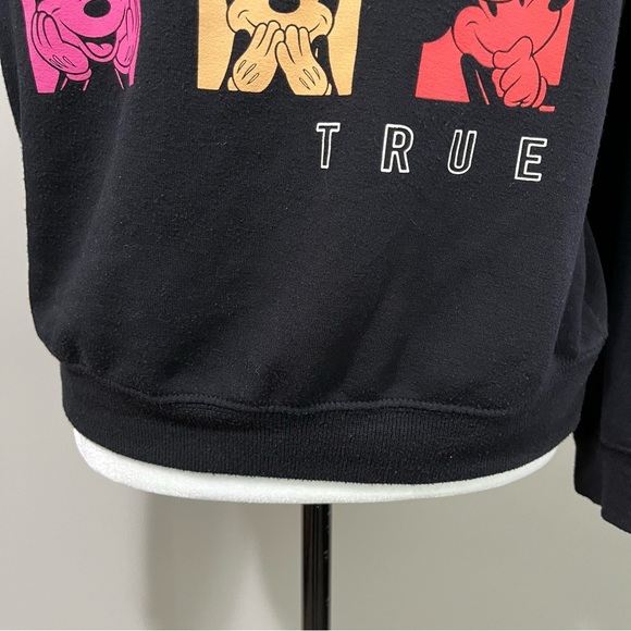 Disney Mickey Mouse Soft Knit Screened Image Crewneck Sweatshirt - Picture 7 of 14